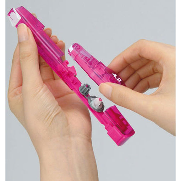 修正テープ ホワイパーMR本体（アスクル限定） 幅4.2mm×6m ピンク 10個