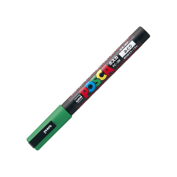 まとめ） 三菱鉛筆 水性マーカー ポスカ 中字丸芯 緑 PC5M.6 1本
