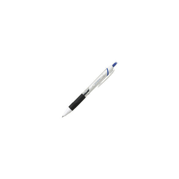 油性ボールペン ジェットストリーム単色 0.5mm 白軸 青インク 10本 SXN