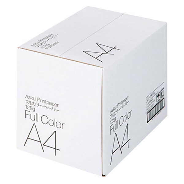 フルカラー印刷対応 マルチペーパー フルカラーペーパー 128g A4 1箱