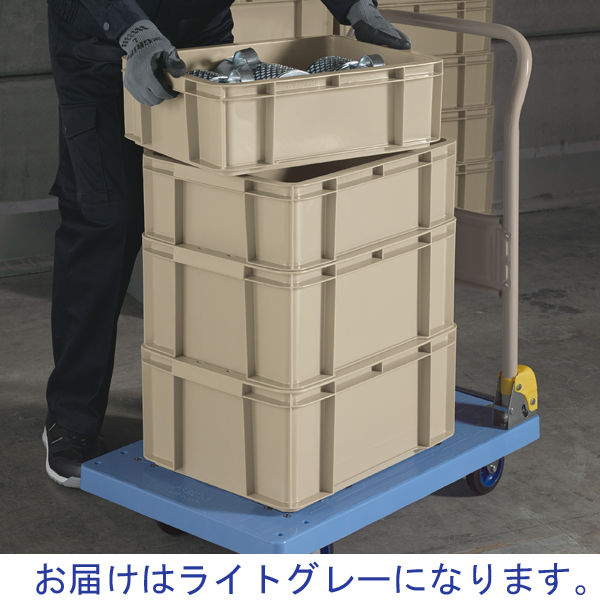 コンテナ】現場のチカラ ASコンテナ 20L ライトグレー 1セット（10個 