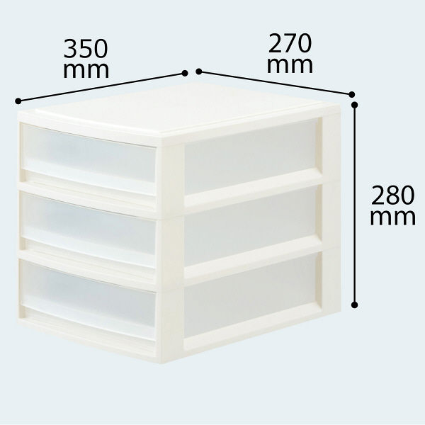 天馬 プロフィックス ルームケースプチ レターケース A4浅型3段 - アスクル