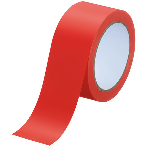 現場のチカラ ラインテープ 赤 幅50mm×長さ20m アスクル 1巻 オリジナル