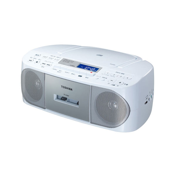東芝　CDラジオカセットレコーダー　TY-CDS7（S）　シルバー　1台