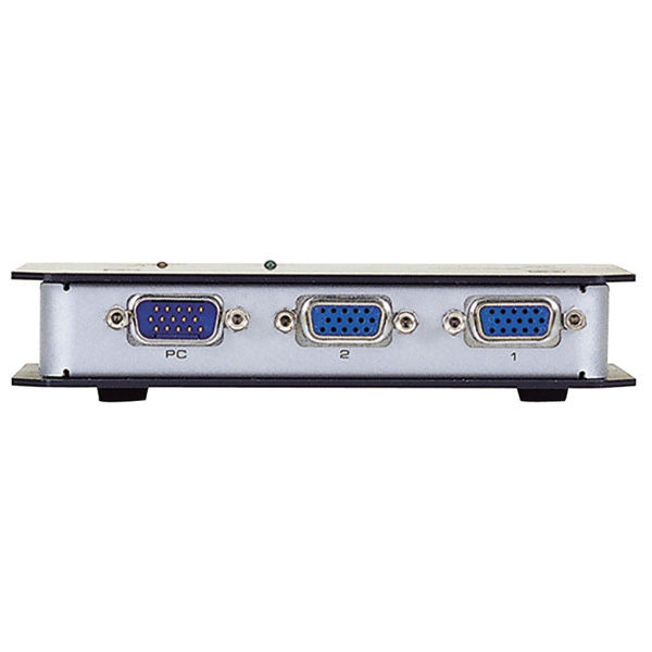 ディスプレイ分配器 2台切替 D-Sub15ピン（VGA） 映像周波数帯域300Mhz