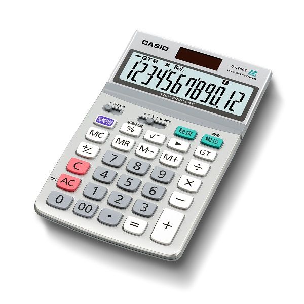 カシオ計算機 グリーン購入法対応電卓 JF-120GT-N 1セット（3個入