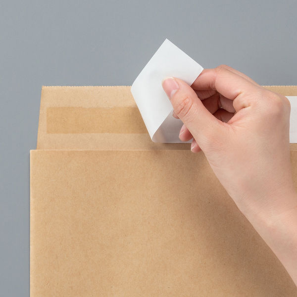 現場のチカラ」 スーパーバッグ 宅配袋（紙製） フィルム貼り 茶 中