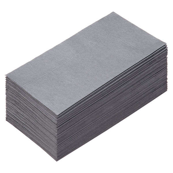 溝端紙工印刷 カラーナプキン 8つ折り 2PLY キャビア 1セット