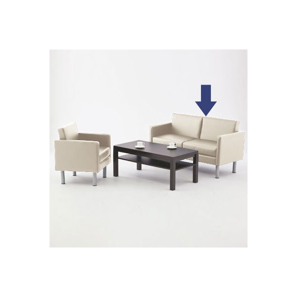 アール・エフ・ヤマカワ コンパクトソファー(2人用) アイボリー 【公式