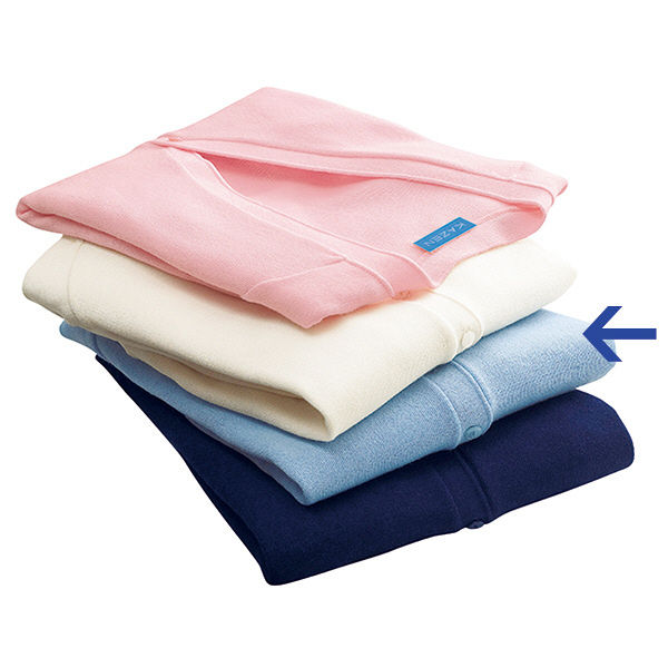 KAZEN カーディガン 女性用 長袖 サックスブルー（水色） L 189