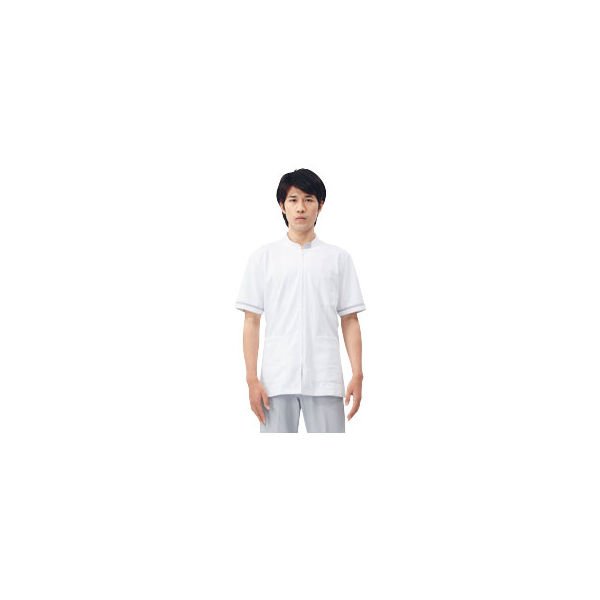 初売り初売り 住商モンブラン 白 医療白衣 医務衣 ジャケット(メンズ・半袖) 医療・衛生
