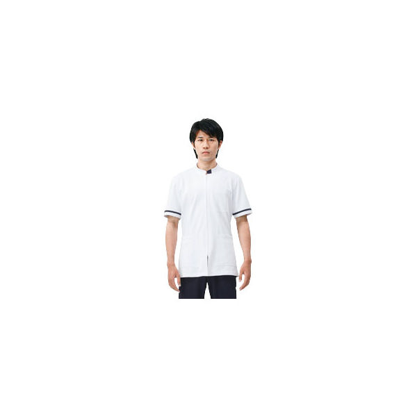 通販 住商モンブラン 白 医療白衣 医務衣 ジャケット（メンズ・半袖） 作業服