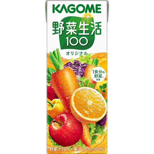 カゴメ 野菜生活100 オリジナル 200ml 1箱（24本入）【野菜ジュース