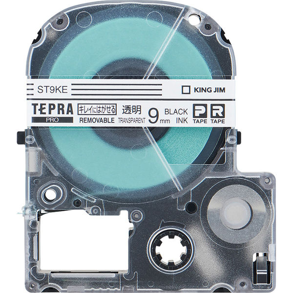 テプラ TEPRA PROテープ キレイにはがせるラベル 幅9mm 透明ラベル 