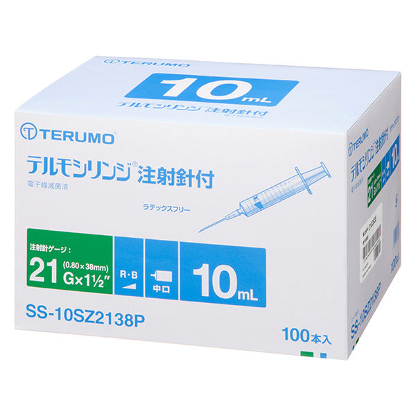 テルモ テルモシリンジ(R)注射針付 10mL 21G 針長38mm（1 1/2