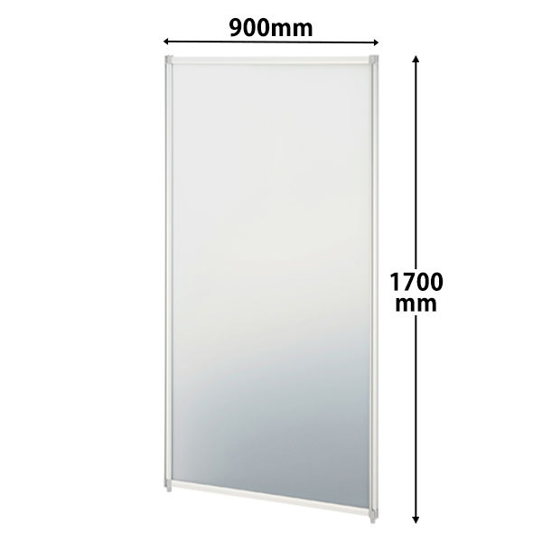 トーカイスクリーン EGシンプルパネル パーティション 樹脂タイプ ホワイト（半透明） 高さ1700×幅700mm EG-1707P 1枚