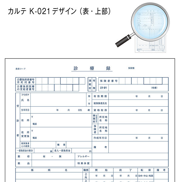 Amazon | カルテ用紙A4・2号用紙 41011-304（500枚入