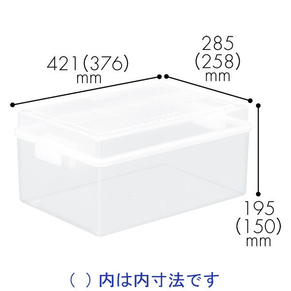 ボックス収納　ベストボックス　421×285×195mm　B4　サンコープラスチック　3個
