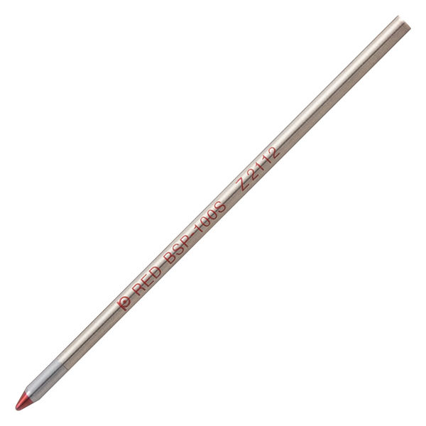 プラチナ万年筆 ボールペン替芯 赤インク BSP-100S#2 1箱（10本入