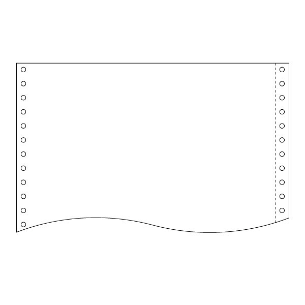 ストックフォームNIP　11×15インチ-1P　白紙　1510N1　1箱（2000set）　トッパンフォームズ　（取寄品）