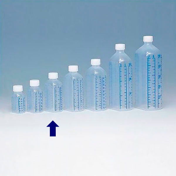 シンリョウ 滅菌済プリントメモリ瓶/青目盛 100ml 調剤用 投薬瓶