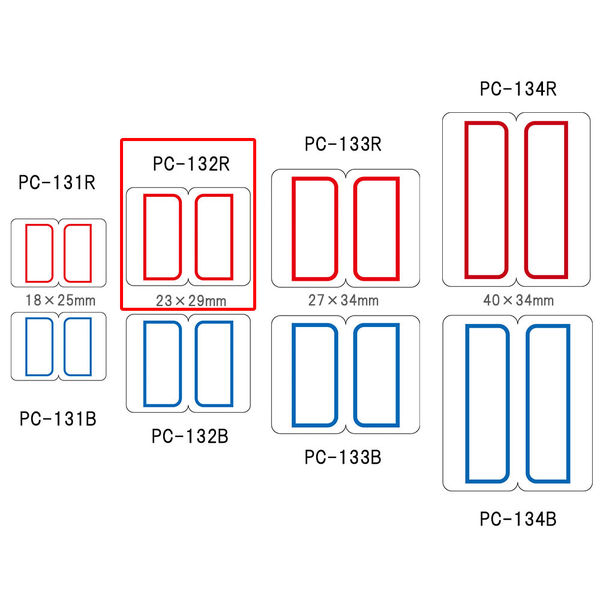 ニチバン マイタック PCラベルインデックス 中(29×23mm) 赤 PC ニチバン マイタック PCラベルインデックス 中(29×23mm) 赤 PC