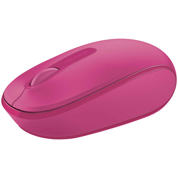 マイクロソフト 無線（ワイヤレス）マウス Wireless Mobile Mouse1850 マゼンダピンク 光学式/3ボタン/3年保証  U7Z-00068