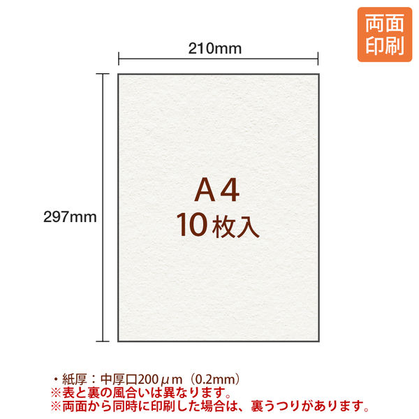 プラス 紙クリエイター 和紙タイプ A4 中厚口 IT-324J 45295 1袋（10枚 ...