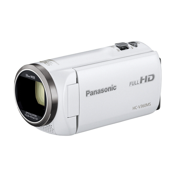 パナソニック デジタルハイビジョンビデオカメラ HC-V360MS-W - アスクル