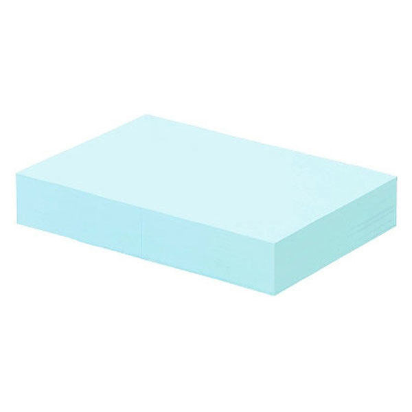 73様確認用 小林クリエイト 領収証用紙 B5ミシン目入り 水色 無地 1箱（500枚入