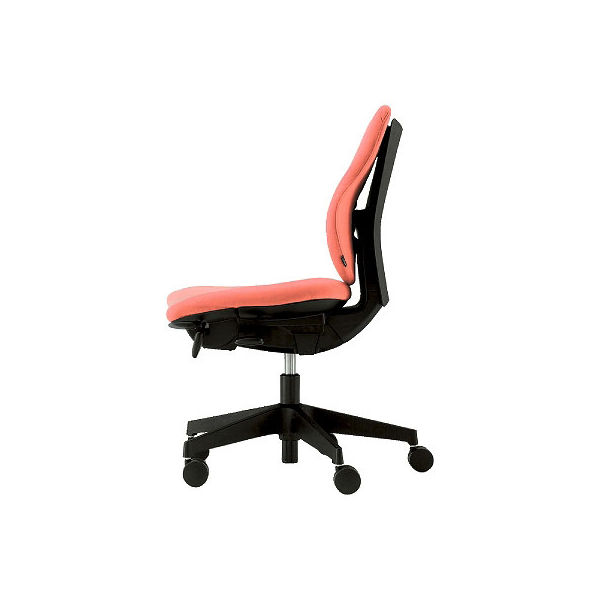 設置込】イトーキ カシコ オフィスチェア 肘無し コーラルピンク KE  