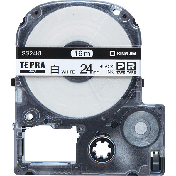 テプラ TEPRA PROテープ ロングタイプ 16m巻 幅24mm 白ラベル(黒文字