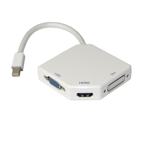 Vodaview 変換アダプタ miniDisplayport to HDMI/VGA/DVI VV-MDP-HVD-W