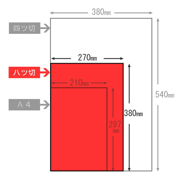 今村紙工 白画用紙 八切 G8-100 1包（100枚入） - アスクル