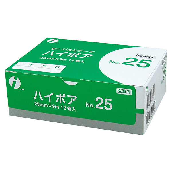 イワツキ ハイポア NO25 25mm×9m 004-42156 1箱（12巻入） - アスクル