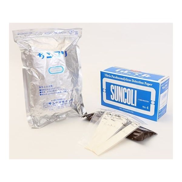 サン化学 サンコリ簡易菌検出紙 (腸炎ビブリオ用)1箱(100枚入) 00004 1