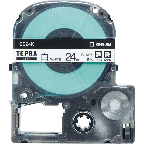 テプラ TEPRA PROテープ スタンダード 幅24mm 白ラベル(黒文字) SS24K