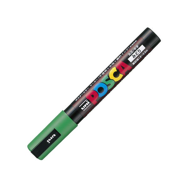 ポスカ 中字 緑 PC5M.6 水性マーカー 三菱鉛筆（uni） - アスクル