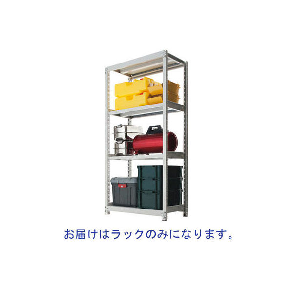 双福鋼器 軽中量ラック 200kg 連結用（天地6段） 幅860×奥行600×高さ1800mm ホワイトグレー1セット（6梱包） - アスクル