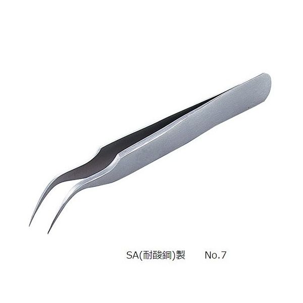 4-4300-09 MEISTERピンセット（抗菌タイプ）118mm 7-ION 【AXEL