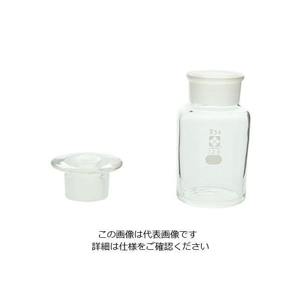 アズワン 共通摺合わせ広口試薬瓶 白色 120mL 1本 4-5031-03（直送品