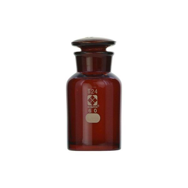 アズワン 共通摺合わせ広口試薬瓶 茶褐色 60mL 4-5032-02 1本（直送品） - アスクル