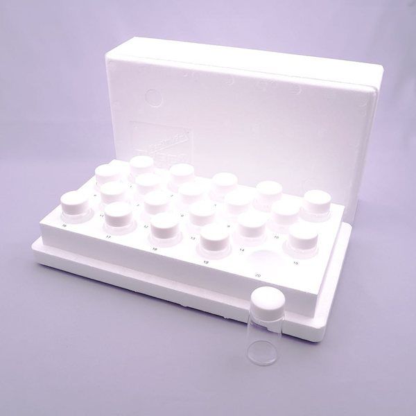 海外並行輸入正規品 ホルダー付スクリュー管瓶 アズワン 20mL 1箱 5-101-06 20本入 研究用容器・計量器