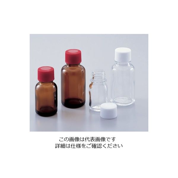 マルエム 細口規格瓶 褐色 15mL 100本入 LT-15 1箱（100個） 5-131-01（直送品）