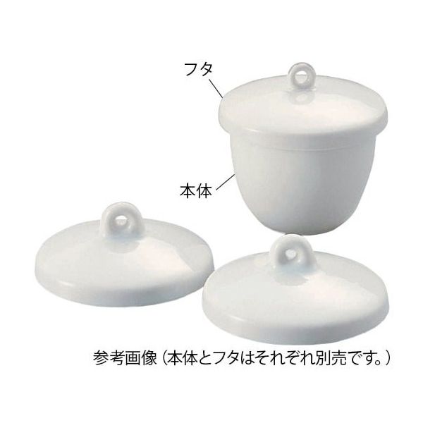 タキシン 磁製ルツボB型 本体 50mL 1個 6-564-04（直送品）