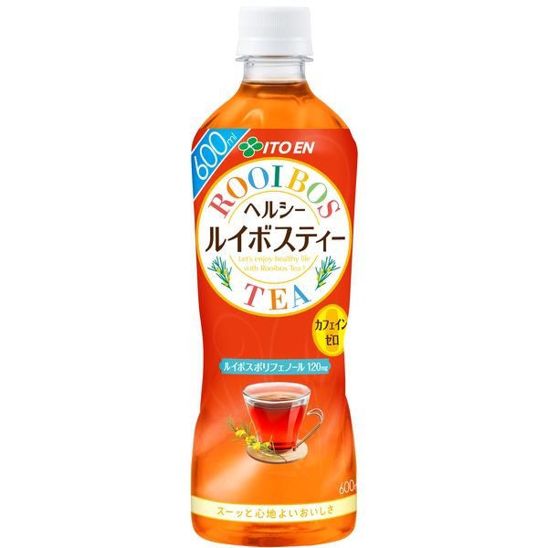 伊藤園 ヘルシールイボスティー 600ml 1セット（48本） お茶 カフェインゼロ ノンカフェイン - アスクル