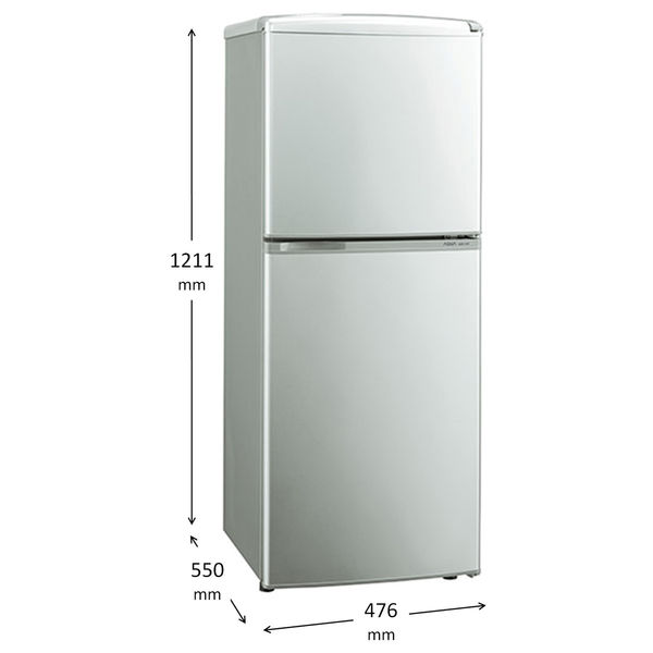 冷蔵庫 ユーイング MR-F140D 2014年製 140L シルバー 2ドア 単身様向け 