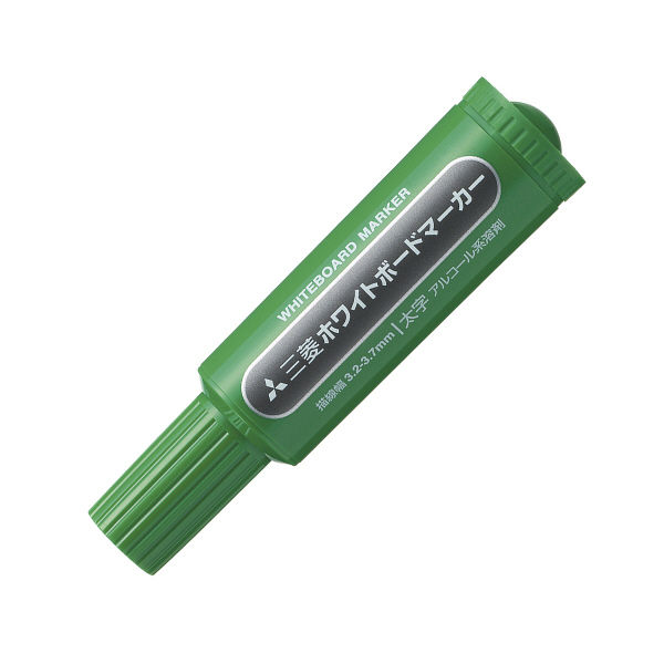 三菱鉛筆(uni) ホワイトボードマーカー 太字丸芯 緑 PWB7M - アスクル