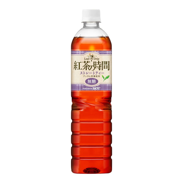 UCC上島珈琲 紅茶の時間 ストレートティー 無糖 900ml 1セット