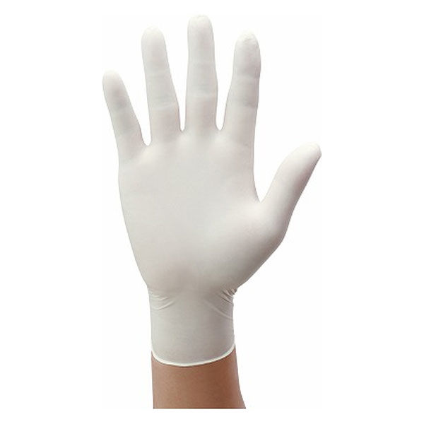 三興化学工業　エクセレントニトリル手袋 NBR-600　パウダーフリー　ホワイト　Mサイズ　271130　1箱（100枚入）（使い捨てグローブ）